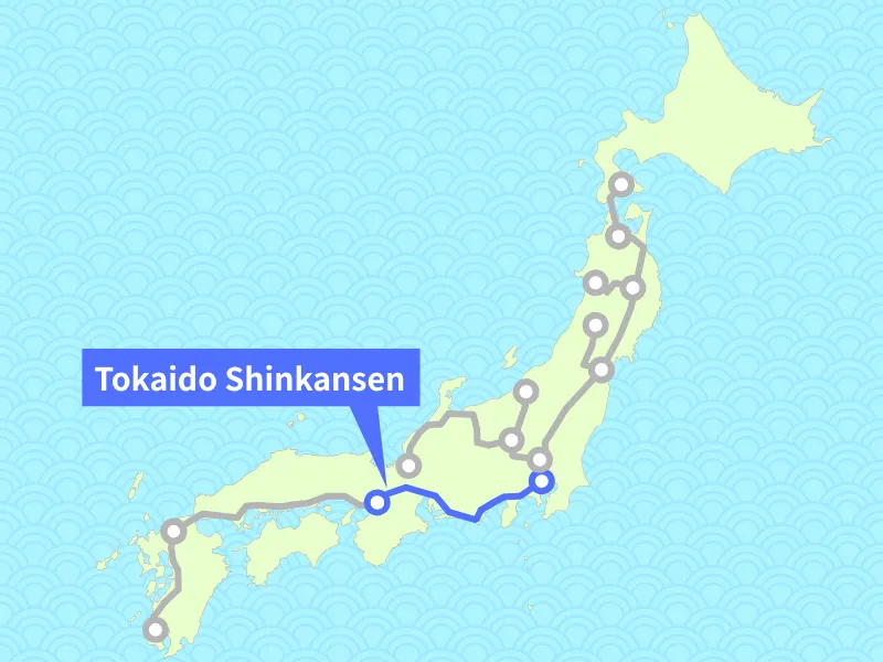 Tokaido Shinkansen - Map