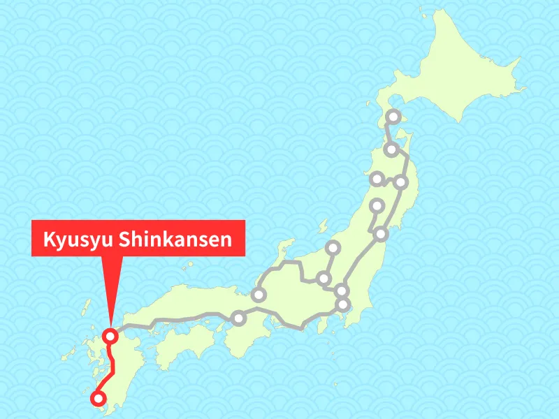 Kyusyu Shinkansen Map