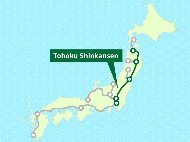 Tohoku Shinkansen Map