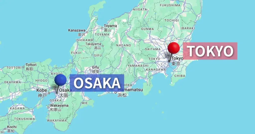 tokyo to osaka